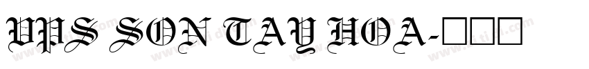VPS Son Tay Hoa字体转换
